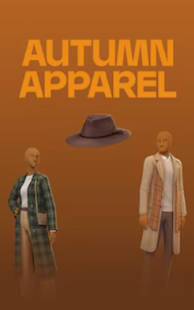 Sims wearing layered autumn outfits